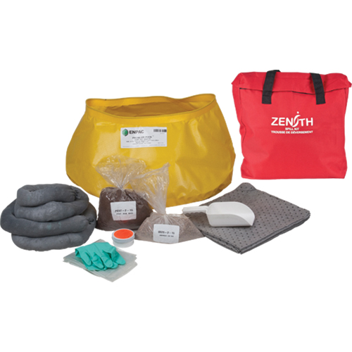Western Canada Spill Kit, Universal, Bag, 17 US gal. Absorbancy