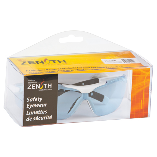 Z1500 Series Safety Glasses, Blue Lens, Anti-Scratch, Meets/Exceeds CSA Z94.3