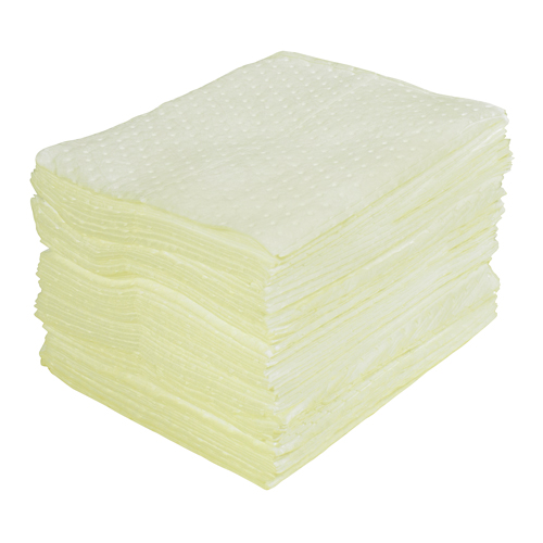 Premium Laminated (SMS) Sorbent Pads, Hazmat, 15" x 17", 30 gal. Absorbancy