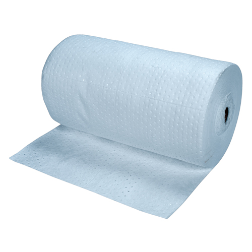 Premium Blue Bonded Sorbent Pads, Heavyweight, 150' L x 30" W, 50 gal. Absorbancy