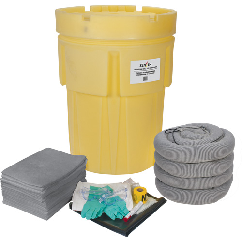 Premium Spill Kit, Universal, Drum, 95 US gal. Absorbancy