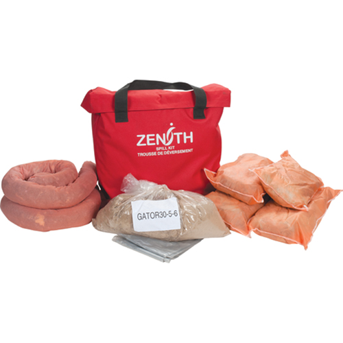 Service Vehicle Spill Kit, Hazmat, Bag, 10 US gal. Absorbancy