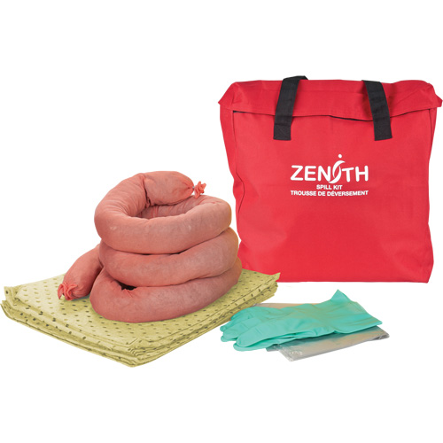 Premium Spill Kit, Hazmat, Bag, 5 US gal. Absorbancy