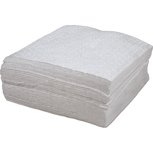 Premium Bonded Sorbent Pads, Oil Only, 15" x 18", 30 gal. Absorbancy