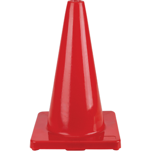 Coloured Traffic Cone, 18", Red