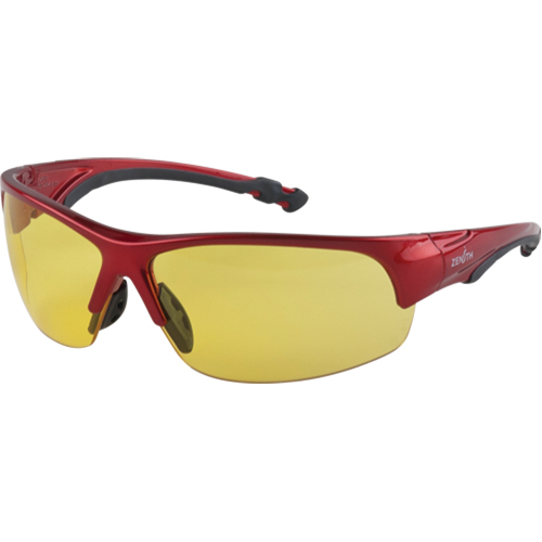 Z1900 Series Safety Glasses, Amber Lens, Anti-Scratch, Meets/Exceeds CSA Z94.3