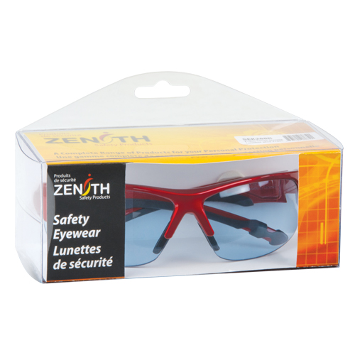 Z1900 Series Safety Glasses, Blue Lens, Anti-Scratch, Meets/Exceeds CSA Z94.3