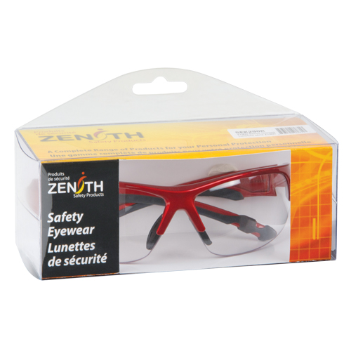 Z1900 Series Safety Glasses, Clear Lens, Anti-Fog/Anti-Scratch, Meets/Exceeds CSA Z94.3