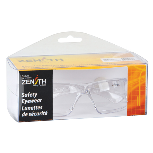 Z2200 Series Safety Glasses, Clear Lens, Anti-Scratch, Meets/Exceeds CSA Z94.3