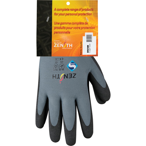 ZX-30° Premium Coated Gloves, 10/X-Large, PVC Coating, 15 Gauge, Nylon Shell