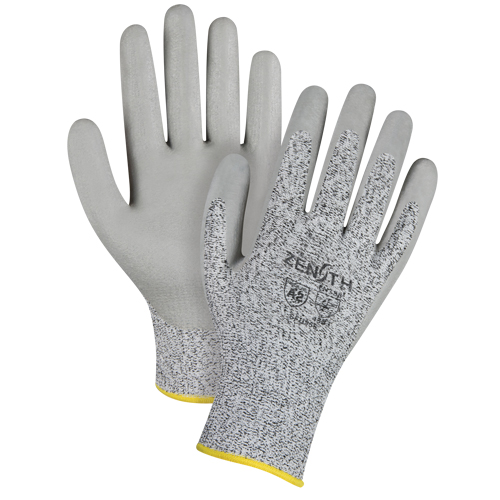 Seamless Stretch Cut-Resistant Gloves, Size Medium/8, 13 Gauge, Foam Nitrile Coated, HPPE Shell, ANSI/ISEA 105 Level 2/EN 388 Level 3