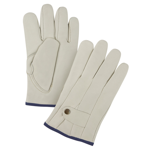 Premiun Winter-Lined Ropers Gloves, X-Large, Grain Cowhide Palm, Fleece Inner Lining