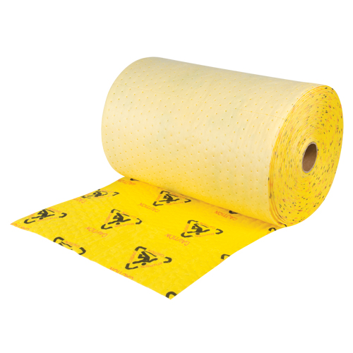 Premium Caution Rolls, Heavyweight, 150' L x 24" W, 37.6 gal. Absorbancy