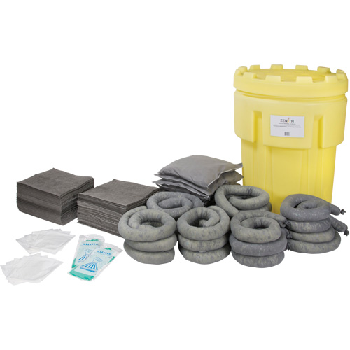 Premium Spill Kit, Universal, Salvage Drum, 95 US gal. Absorbancy