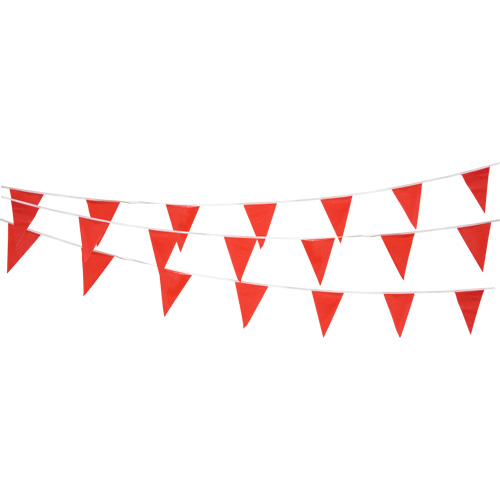 Pennant String, 60' L, Red