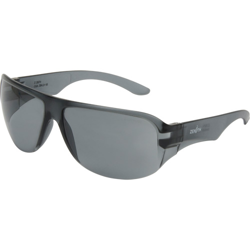 Z2800 Series Safety Glasses, Grey/Smoke Lens, Anti-Scratch, ANSI Z87+/Meets/Exceeds CSA Z94.3