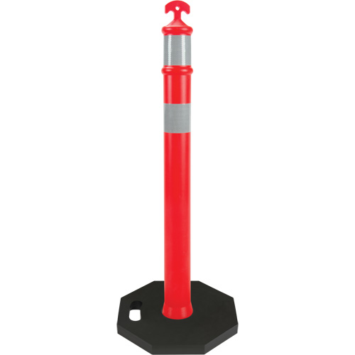High-Visibility Delineator Post, 42" H, Orange