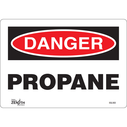 "Propane" Sign, 7" x 10", Vinyl, English