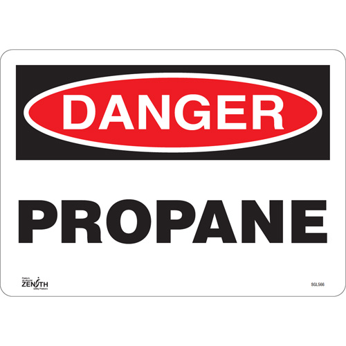 "Propane" Sign, 10" x 14", Vinyl, English
