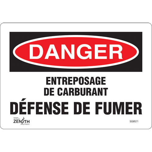 "Défense De Fumer" Sign, 7" x 10", Vinyl, French