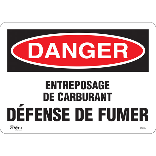 "Défense De Fumer" Sign, 10" x 14", Vinyl, French