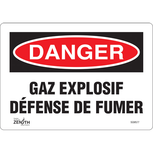 "Défense De Fumer" Sign, 7" x 10", Vinyl, French
