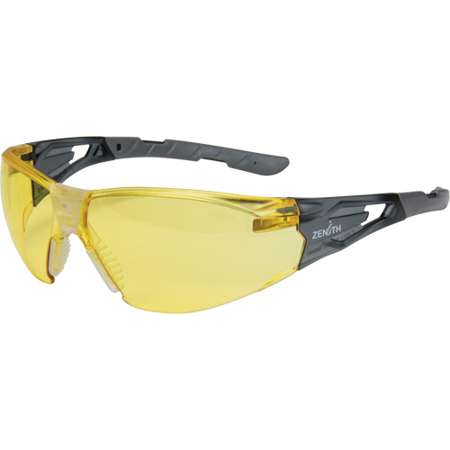 Z2900 Series Safety Glasses, Amber Lens, Anti-Scratch, ANSI Z87+/Meets/Exceeds CSA Z94.3
