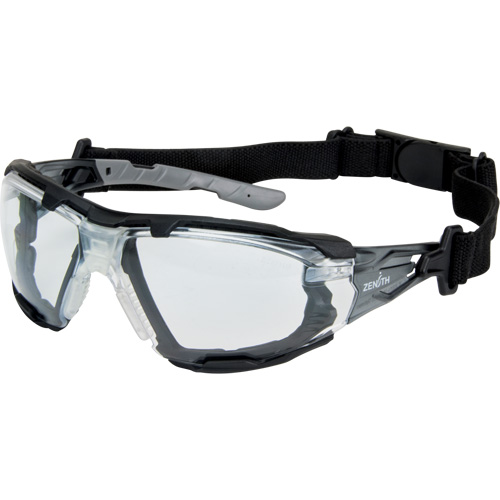 Z2900 Series Safety Glasses with Foam Gasket, Clear Lens, Anti-Scratch, ANSI Z87+/Meets/Exceeds CSA Z94.3