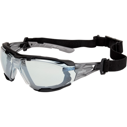 Z2900 Series Safety Glasses with Foam Gasket, Indoor/Outdoor Mirror Lens, Anti-Scratch, ANSI Z87+/Meets/Exceeds CSA Z94.3