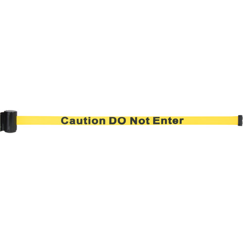 Magnetic Tape Cassette for Build-Your-Own Crowd Control Barrier, Caution Do Not Enter, 7', Yellow Tape