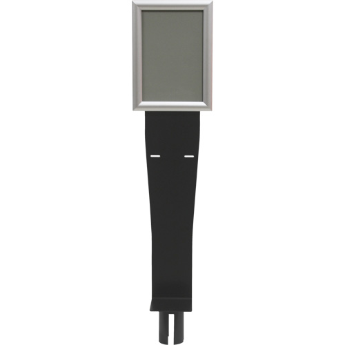 Sign & Dispenser Holder for Crowd Control Post