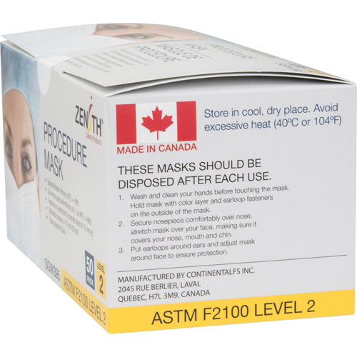 Disposable Procedure Face Masks, ASTM F2100 Level 2