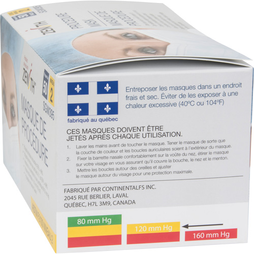Disposable Procedure Face Masks, ASTM F2100 Level 2