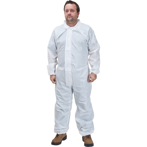 Premium Coveralls, X-Large, White, Microporous