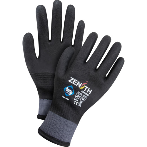 ZX-30° Premium Coated Gloves, X-Large, Foam PVC Coating, 15 Gauge, Nylon Shell