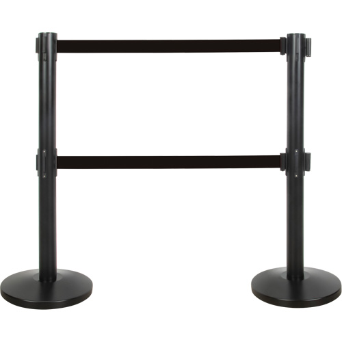 Dual Belt Crowd Control Barrier