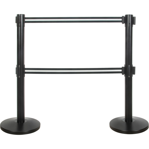 Dual Belt Crowd Control Barrier