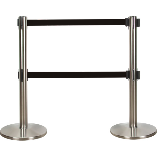 Dual Belt Crowd Control Barrier