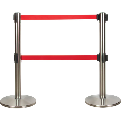 Dual Belt Crowd Control Barrier