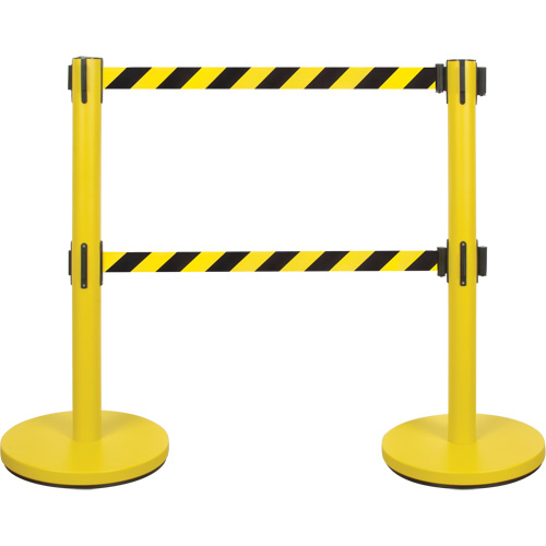 Dual Belt Crowd Control Barrier