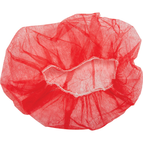 Bouffant Caps, Polypropylene, 24", Red