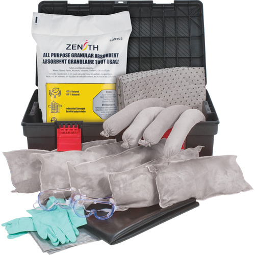 Tool Box Spill Kit, Universal, Bin, 31 US gal. Absorbancy