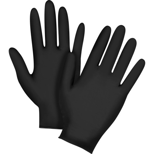 Vending Pack Disposable Gloves, 2X-Large, Nitrile, 5-mil, Powder-Free, Black, Class 2