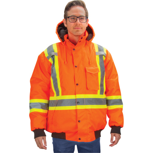 Waterproof 7-in-1 Winter Parka, High Visibility Orange, Large