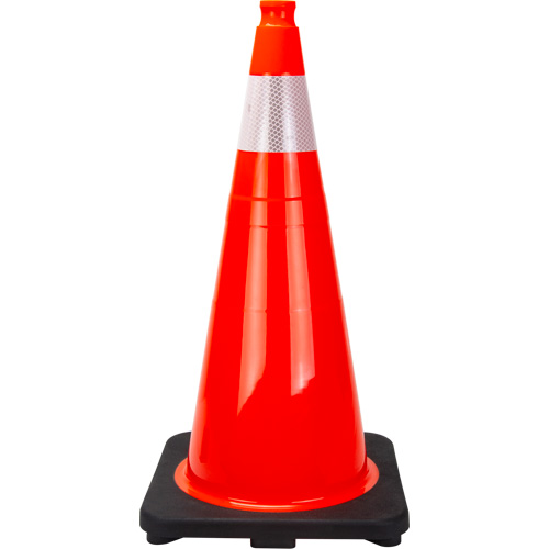 Premium Traffic Cone, 28", Orange, 4" Reflective Collar(s)