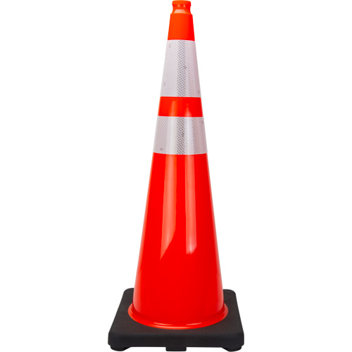 Premium Traffic Cone, 36", Orange, 4" & 6" Reflective Collar(s)