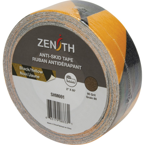 Anti-Skid Tape, 2" x 60', Black & Yellow