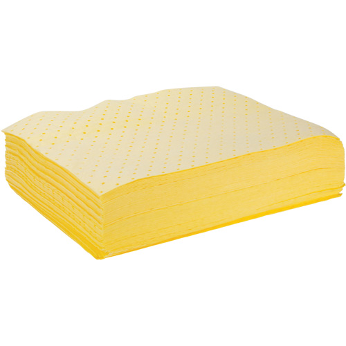Bonded Sorbent Pads, Hazmat, 15" x 19", 8 gal. Absorbancy