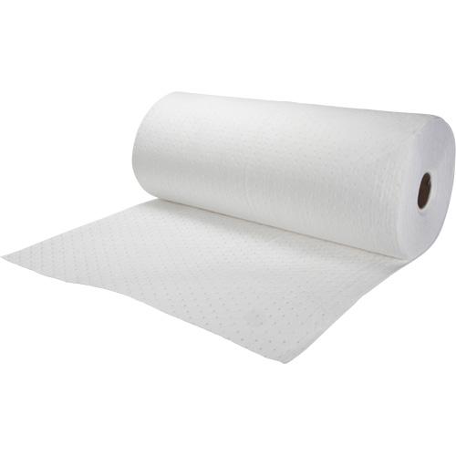 Bonded Sorbent Rolls, Heavyweight, 150' L x 30" W, 24 gal. Absorbancy