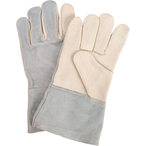 Standard-Duty Work Gloves, Large, Grain Cowhide Palm